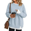 Striped Patchwork Oversized Sweatshirt