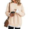 Striped Patchwork Oversized Sweatshirt