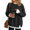 Striped Patchwork Oversized Sweatshirt