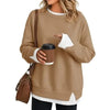 Striped Patchwork Oversized Sweatshirt