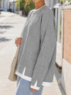 Striped Patchwork Oversized Sweatshirt
