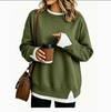Striped Patchwork Oversized Sweatshirt